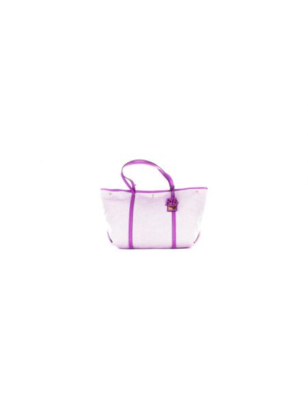 Bolso shopper de algodón Ralph Lauren violeta