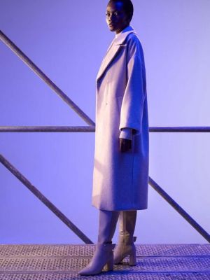 Шерстяное пальто Answear Lab бежевое