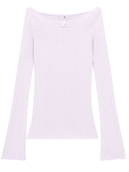 Ilgas megztinis Courreges violetinė