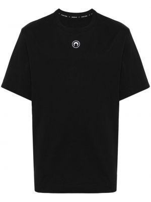 Majica z vezenjem Marine Serre črna