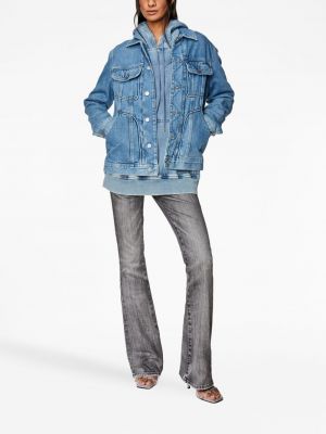 Low waist bootcut jeans ausgestellt Diesel grau