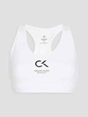 Sportovní podprsenka Calvin Klein Performance - Bílá