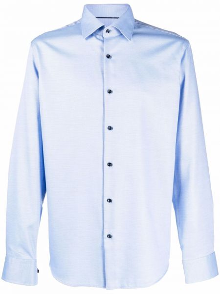 Camisa con botones Boss azul
