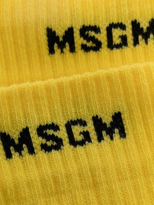 Calcetines de punto Msgm amarillo
