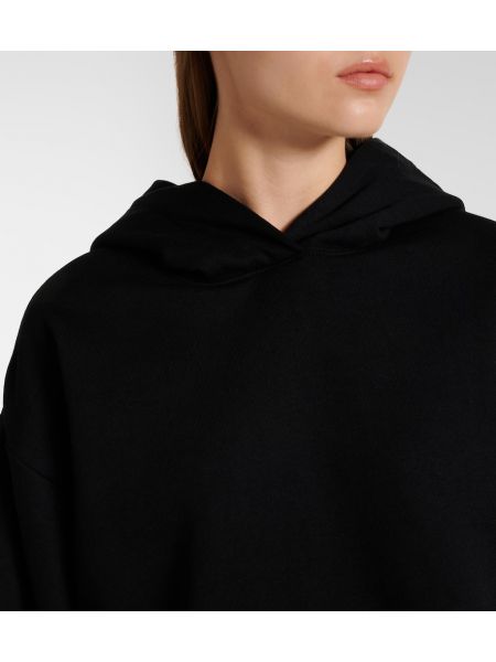 Pamuklu hoodie Alo Yoga siyah