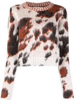 Pullover mit print mit leopardenmuster Stella Mccartney