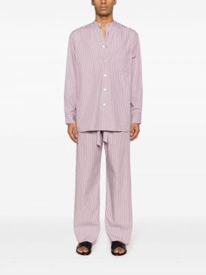 Bavlněné pyžamo Birkenstock fialové