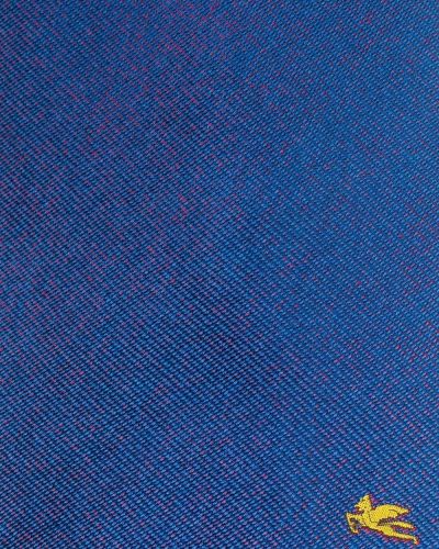 Corbata con bordado Etro azul