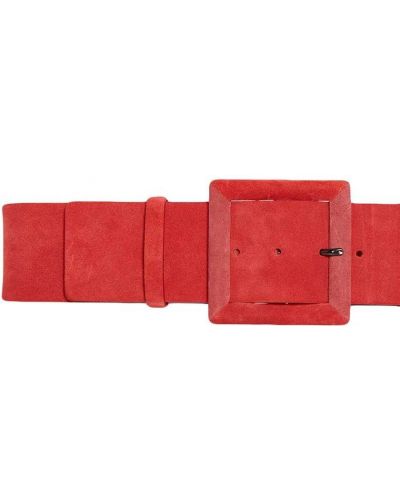 Cinturón con hebilla Carolina Herrera rojo