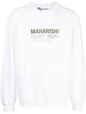 Sweat à imprimé Maharishi blanc