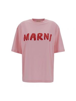 T-shirt mit print Marni pink