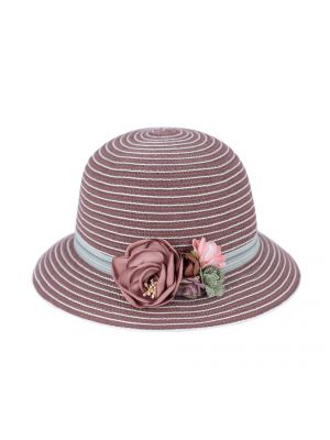 Květinový klobouk Art Of Polo hnědý