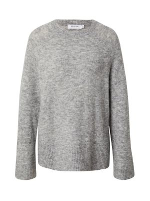 Меланжов пуловер Msch Copenhagen сиво