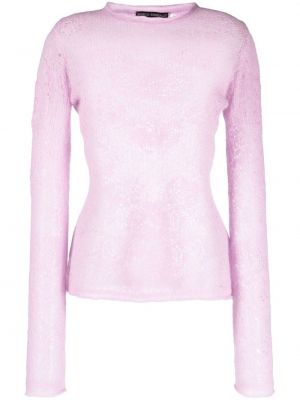 Sweat col rond col rond Marco Rambaldi violet