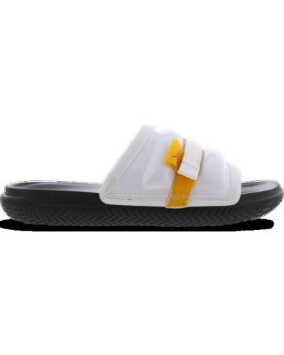 Sandales en cuir Jordan blanc