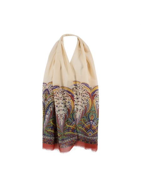 Bufanda de seda de cachemir con estampado de cachemira Etro