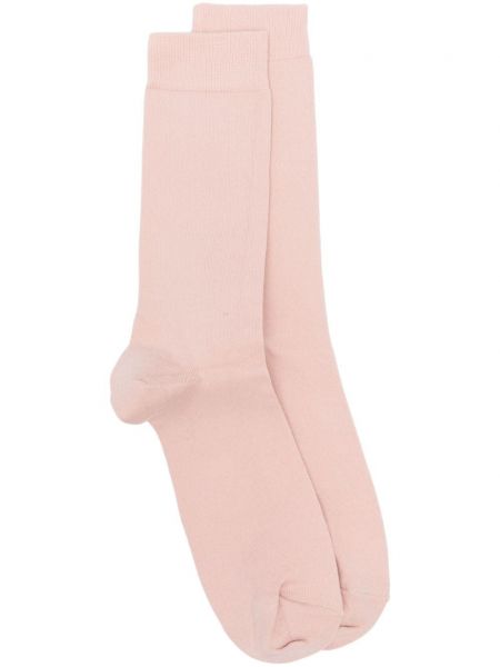 Chaussettes Sunspel rose