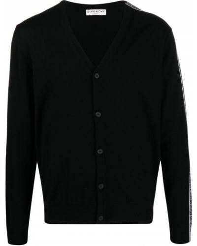 Cárdigan con botones con escote v Givenchy negro