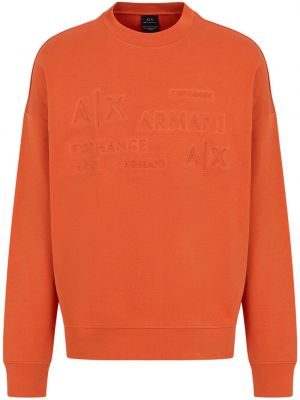 Bluza dresowa Armani Exchange pomarańczowa