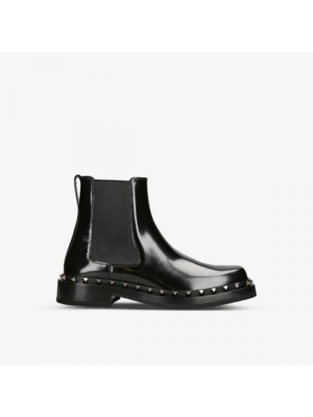 Кожаные ботинки челси Valentino Garavani черные