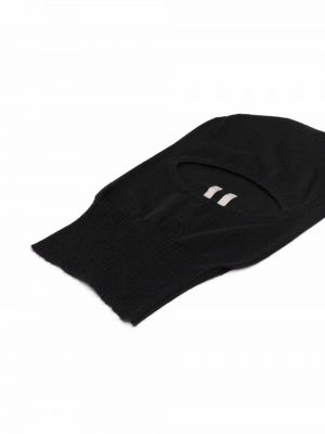 Sombrero de cachemir con estampado de cachemira Rick Owens negro