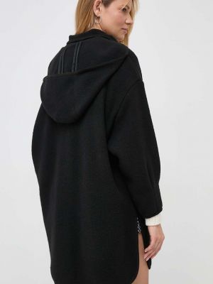 Oversized vlněný kabát Max&co. černý