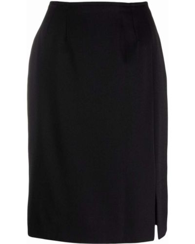 Sukně Yves Saint Laurent Pre-owned, černá