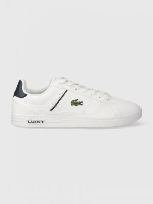 Bőr sneakers Lacoste fehér