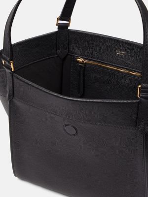 Leder shopper handtasche Tom Ford schwarz