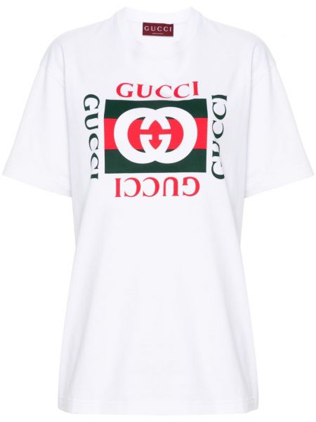 T-shirt Gucci hvid