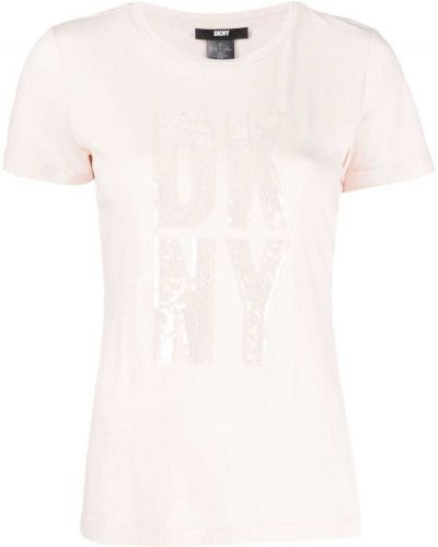 Paljett t-skjorte Dkny rosa