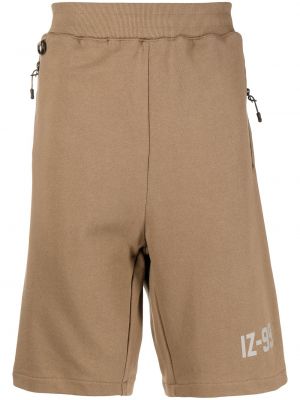 Trykt bermudashorts Izzue brun