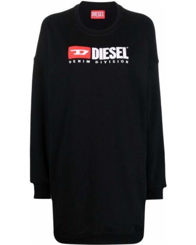 Платье с вышивкой Diesel, черный