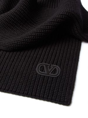 Echarpe en laine Valentino Garavani noir