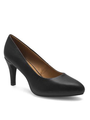 Nizki čevlji s peto z visoko peto Clara Barson črna