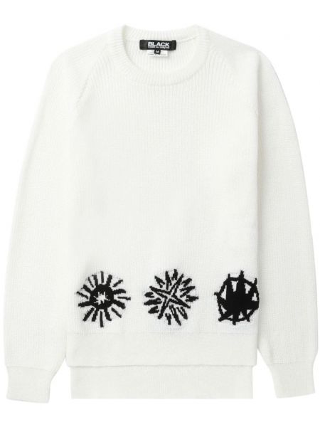 Žakarda džemperis ar apaļu kakla izgriezumu Black Comme Des Garçons