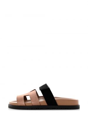 Semišové sandále Hermès