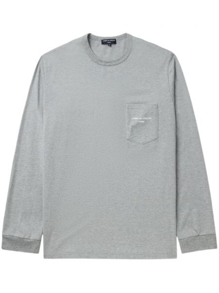 T-shirt en coton à imprimé Comme Des Garçons Homme gris