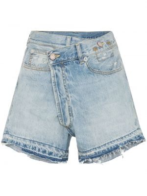Shorts di jeans R13 blu