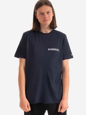 Бавовняна футболка з принтом Kangol синя