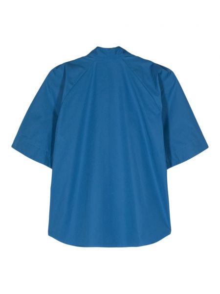 Bavlněná košile Aspesi modrá