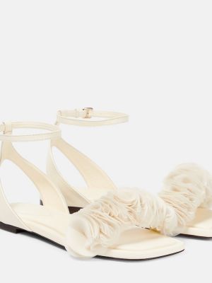 Sandale din piele Zimmermann alb