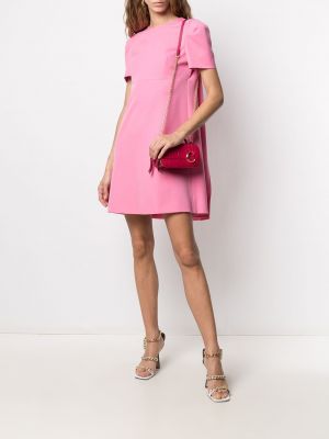Mini vestido bootcut Alexander Mcqueen rosa