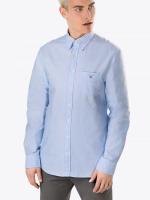 Рубашка на пуговицах Gant синяя