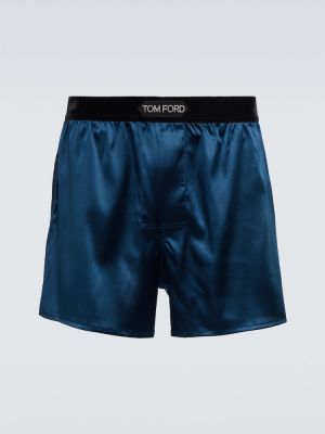 Hodvábne boxerky Tom Ford modrá