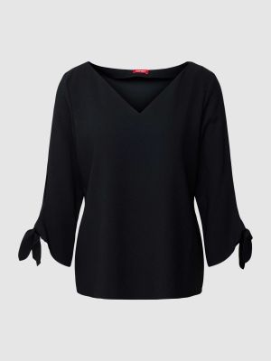 Bluzka w jednolitym kolorze Esprit czarna