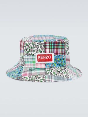 Rūtainas kokvilnas zīda cepure Kenzo