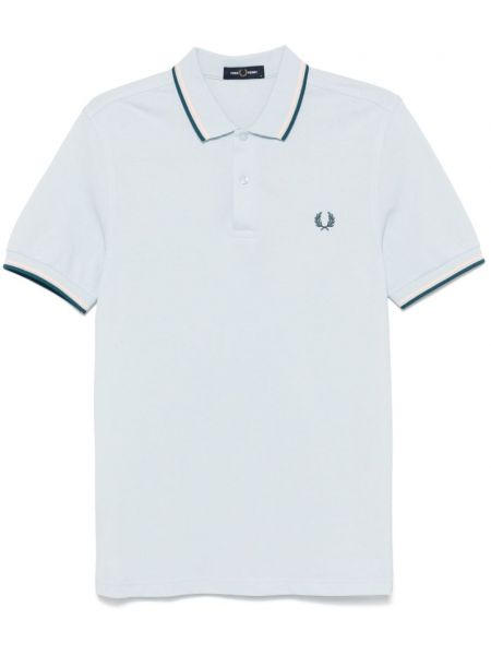 Işlemeli polo yaka tişört Fred Perry mavi