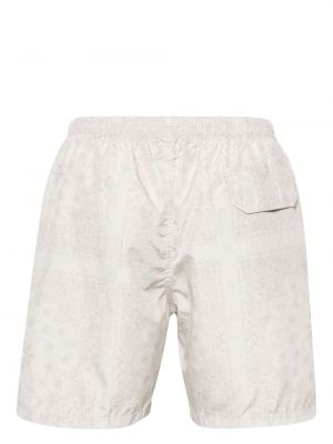 Shorts mit print Eleventy beige