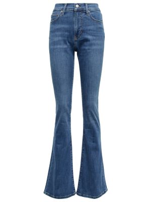 Jeans taille haute large Veronica Beard bleu